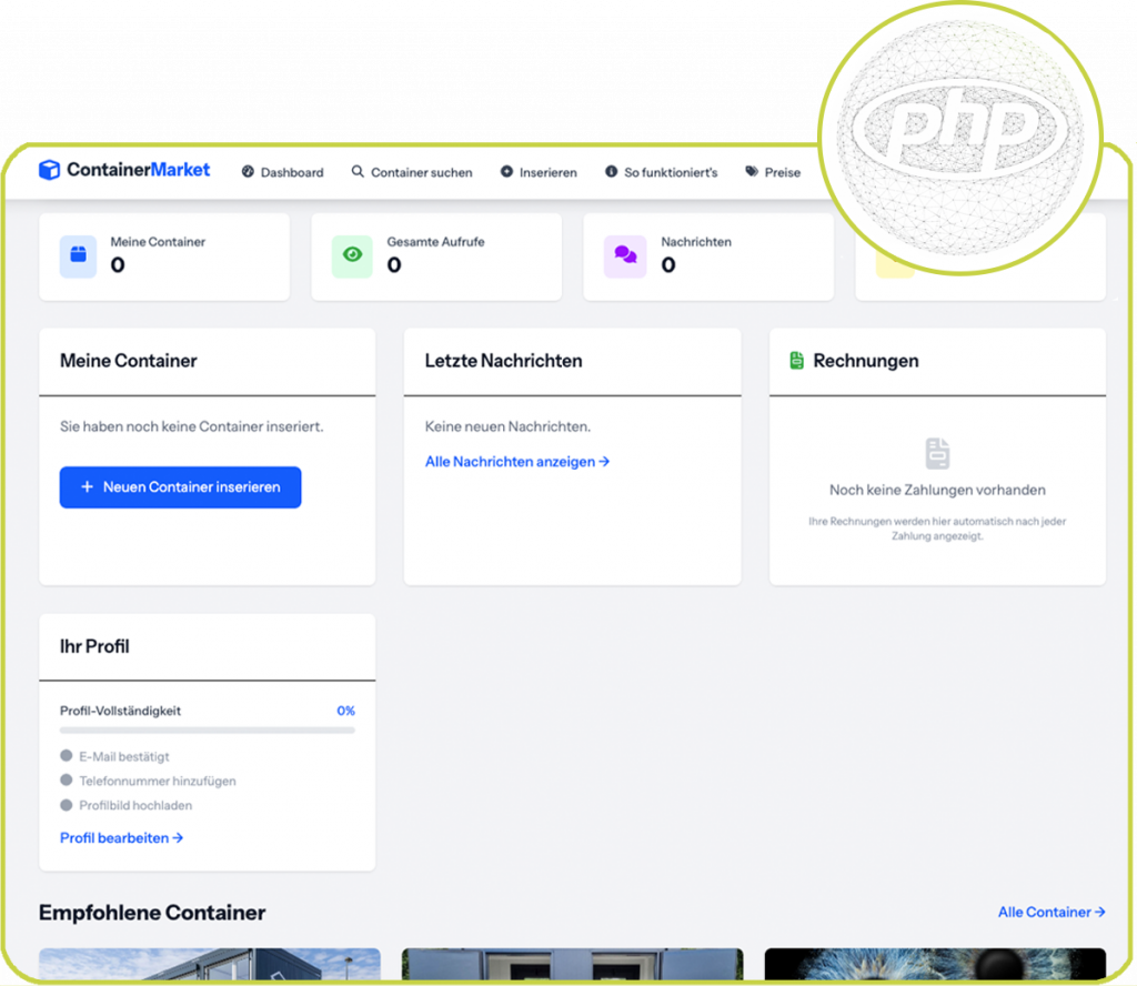 Screenshot Container Market