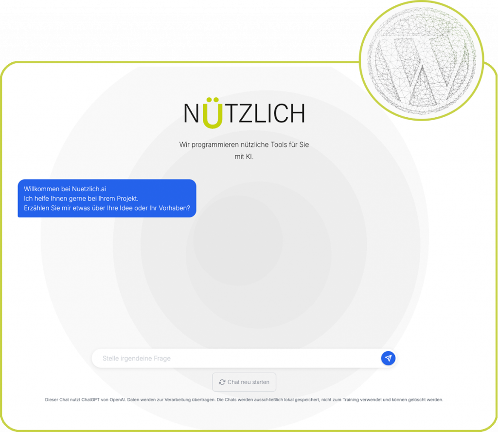 Nützlicher Chat Screenshot
