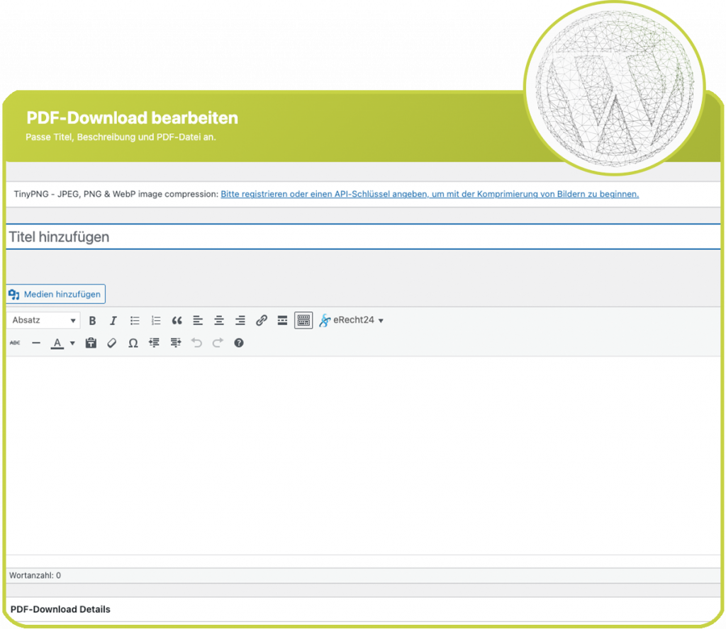 Screenshot Nützliche PDFs